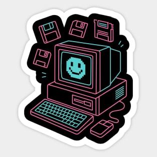 Pixel Smile Sticker